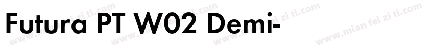 Futura PT W02 Demi字体转换